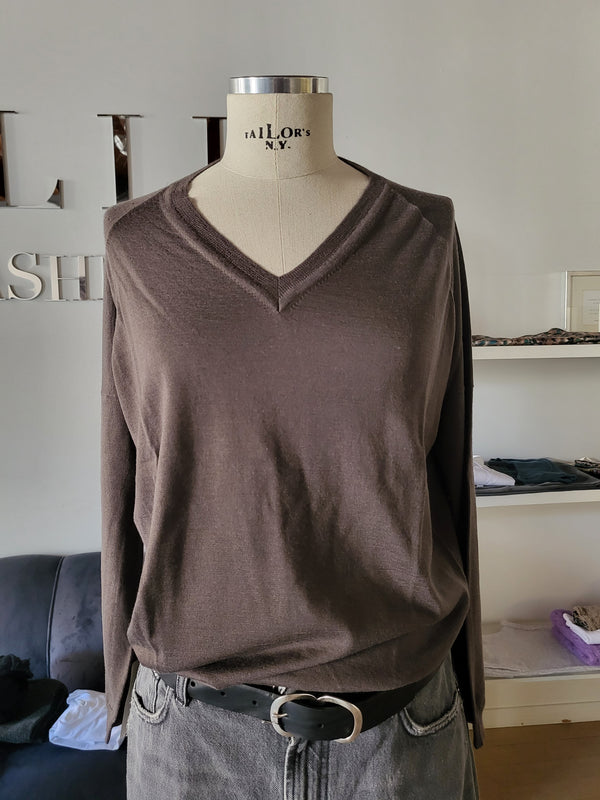 Maglia scollo v light cashmere