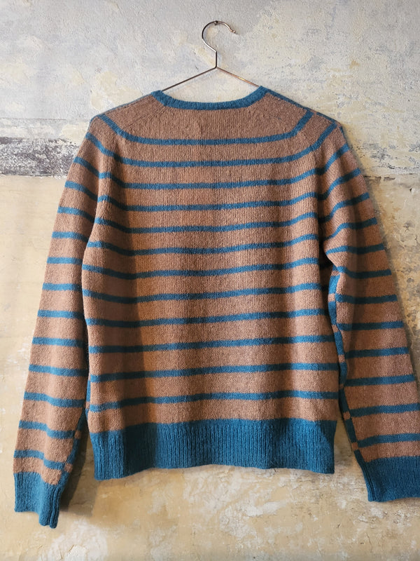 Striped round neck sweater