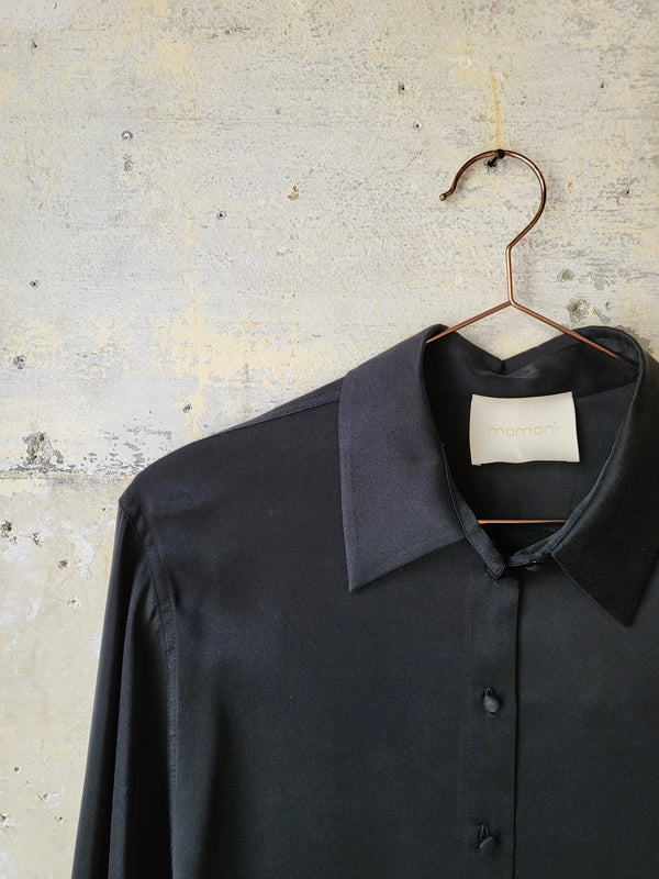 Washed silk shirt