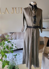 Linen chemisier dress