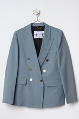 BLAZER DOPPIOPETTO AZZURRO POLVERE