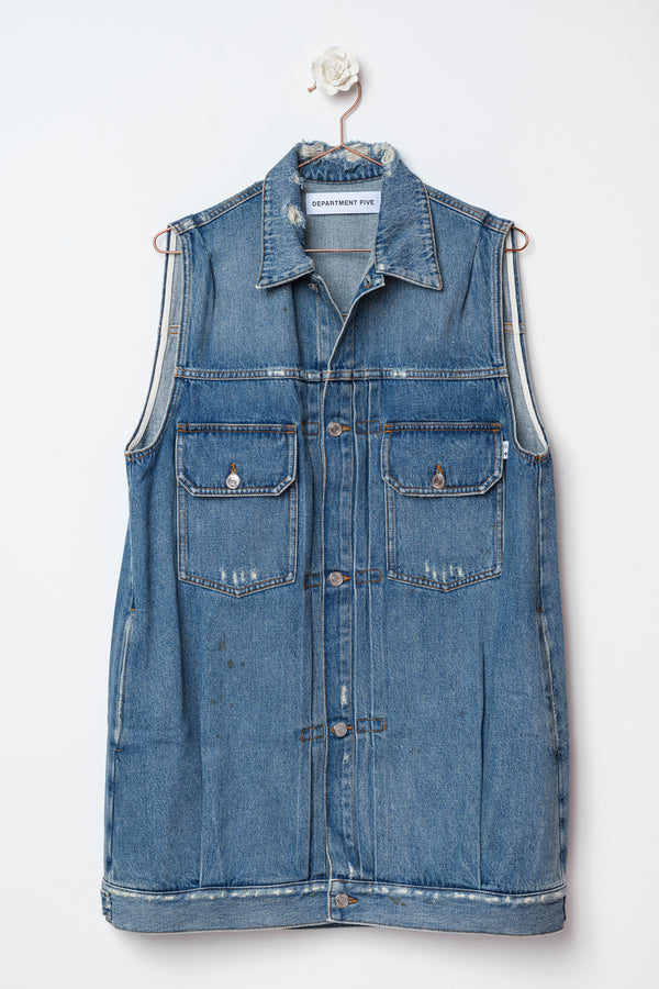 ABITO-GILET IN DENIM