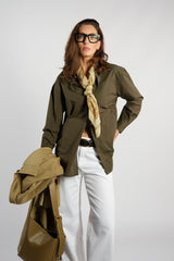 CAMICIA GIACCA VERDE MILITARE