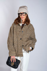 Pied de poule coat