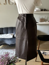 Pencil leather skirt 