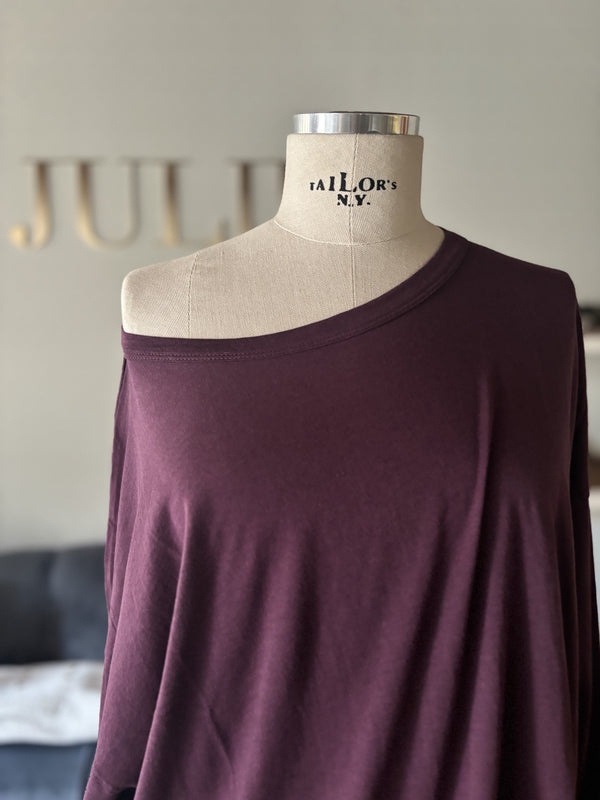 Round neck oversize t-shirt