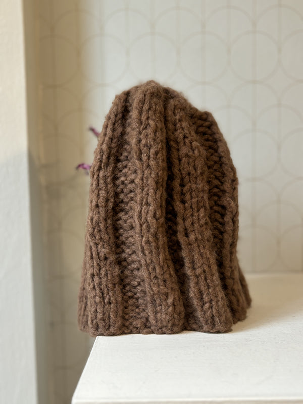 Hand made ribbed hat