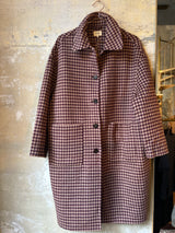 Pied de poule coat