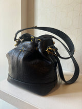 Leather bucket bag