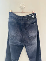 Jeans regular crop nero