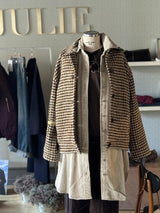 Pied de poule coat