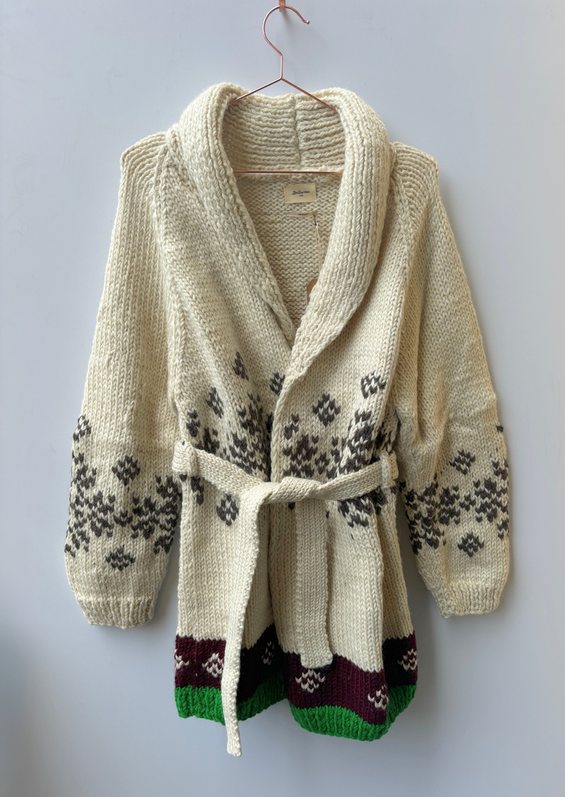 Cardigan effetto tricot